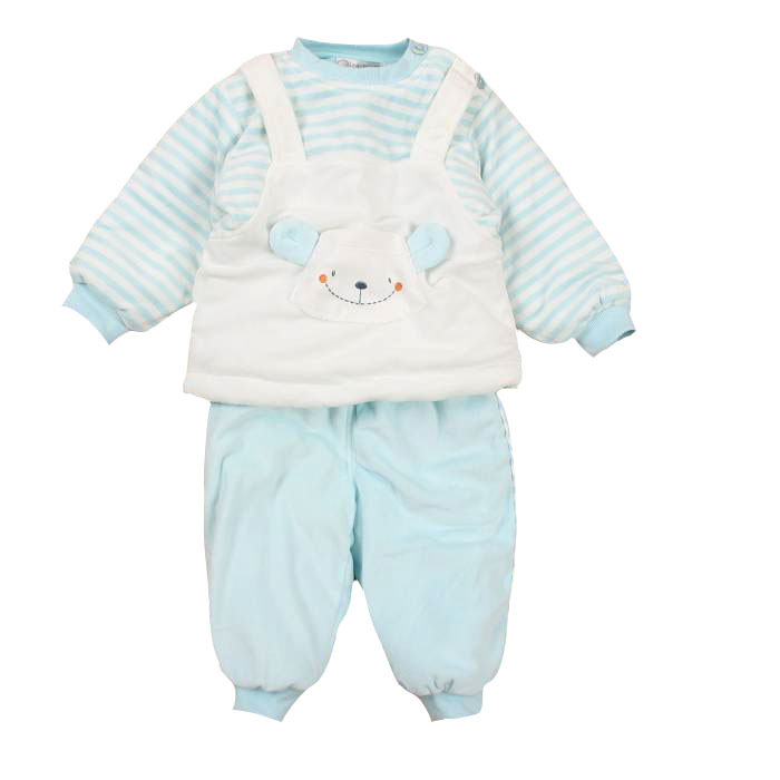 1.7折清仓丽婴十八坊剪绒秋冬装加厚棉袄新生婴儿童服装宝宝套装