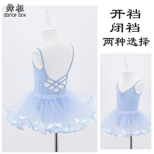 新款 吊带连体服少儿体操练功服红色考级服全棉 儿童舞蹈服装 春夏季