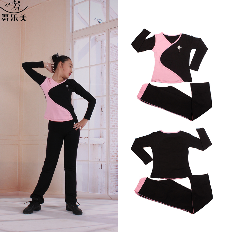 紫罗兰春秋季体操服纯棉民族舞蹈