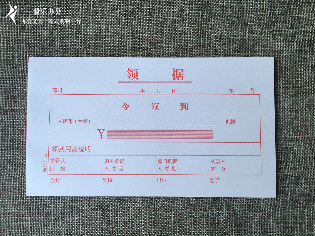 领据借据通用版付款凭证