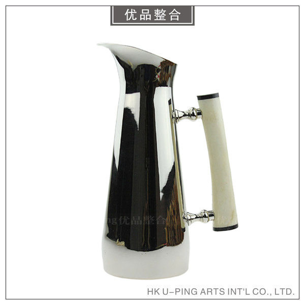 现代简约软装创意家居摆设样板房装饰摆件银色不锈钢壶CZ11-28