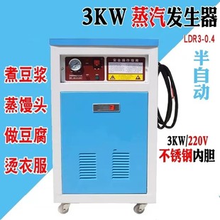 小型蒸汽发生器半自动不锈钢内胆电加热锅炉窗帘店干洗店熨烫设备