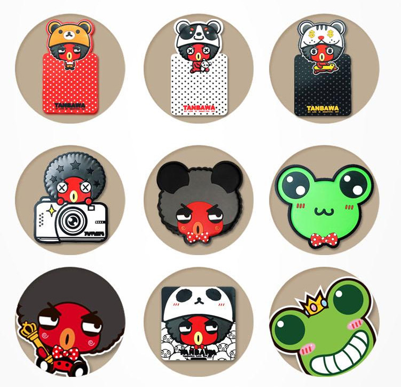 卡通多功能车用汽车载防滑垫仪表台乳胶手机摆件置物胶垫耐高温