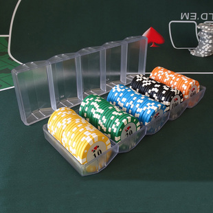 100片1盒扑克花筹码德州扑克代币娱乐场棋牌室麻将记分卡
