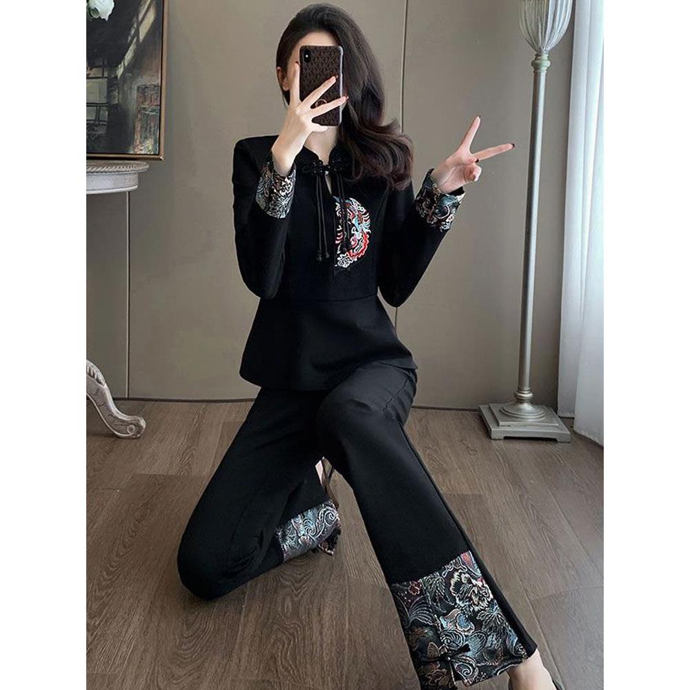 新中式轻熟国风时尚套装女