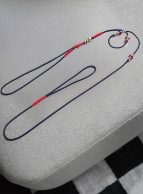 进口紫色红色比赛牵绳黑色直径4mm圆形P链加扣一体牵引绳包邮ql