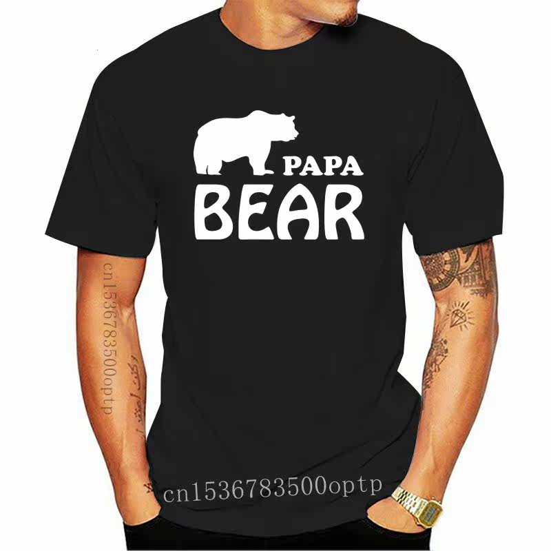 new papa bear fathers day birthday funny gift mens t shirt s