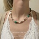 不规则天然石水晶石手工串珠项链女士锁骨链高级感北欧风度假