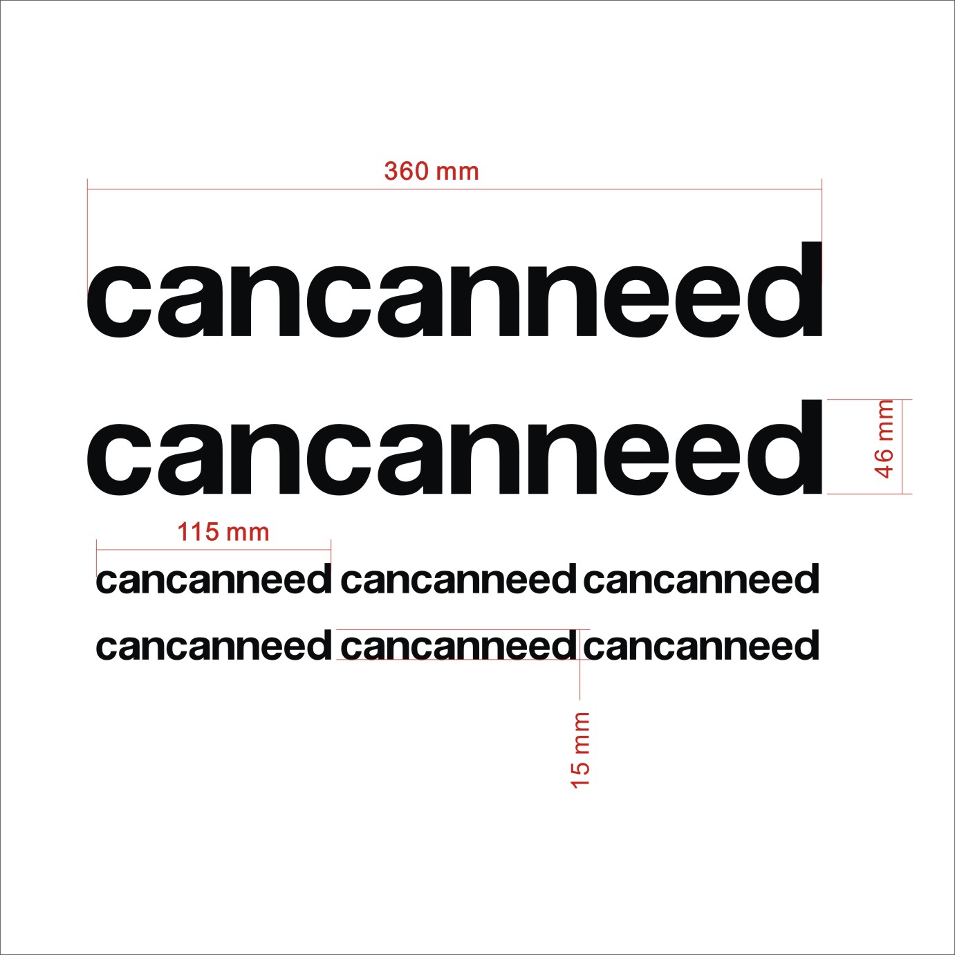 cancanneed看看你的字贴自行车贴标车架防水转印贴纸DIY装饰贴花