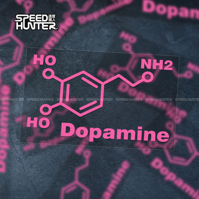 兴奋和情欲 多巴胺分子式 Dopamine 个性贴纸 汽车摩托车电脑贴花