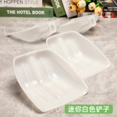 无把手锹铲子农用收谷小麦掀饲料铲加厚钢化塑料铲小号白色推雪铲