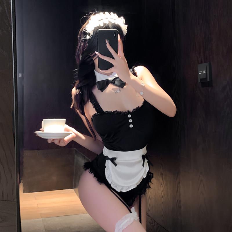 甜蜜女仆女佣可爱连体衣情趣味内衣cosplay床上情调大尺度诱惑装
