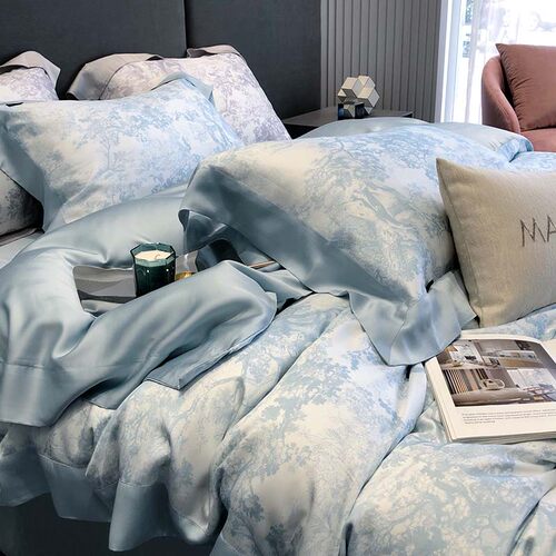 高级感正品LF100%兰精天丝四件套