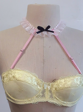 夏季新款可调节粉色可爱蕾丝性感美背辣妹外穿内衣肩带