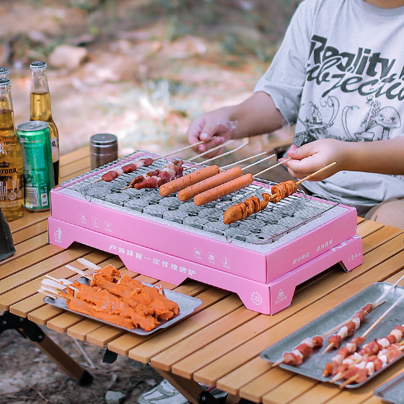 户外一次性烧烤炉无烟烤肉架图片