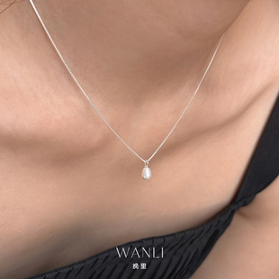 挽里纯银珍珠颈链项链女日常百搭配裙子高级感轻奢设计感2025新款