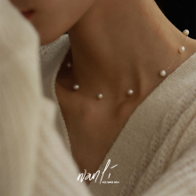 挽里饰品|天然珍珠鱼线项链女款chocker轻奢2025新款颈链配饰首饰