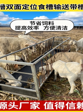 新款定位栏双面羊槽子一羊一位防止羊抢食养殖专用羊料槽厂家直销