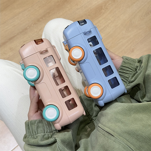 儿童水杯tritan上学专用男童女孩儿带盖可斜挎幼儿园夏季吸管杯子