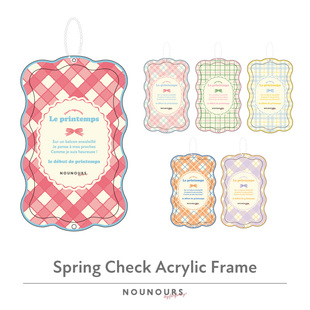 日本预售 新款fukuya 春日格子波浪亚克力立牌 谷美 周边可爱装饰