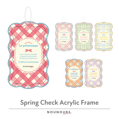 日本预售 新款fukuya 春日格子波浪亚克力立牌 谷美 周边可爱装饰