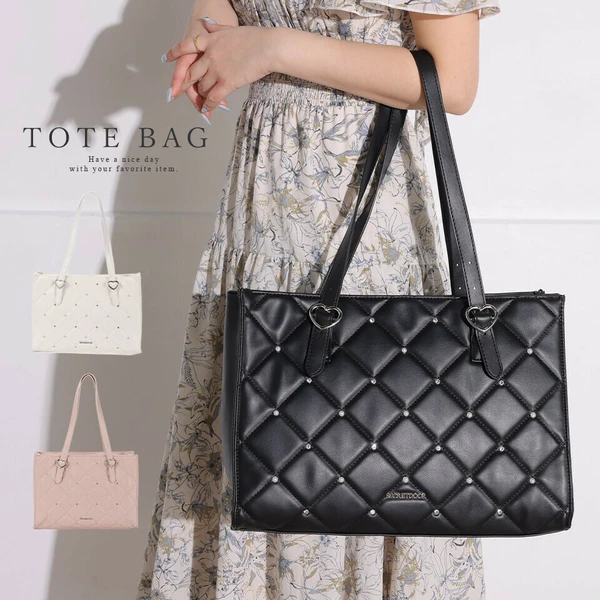 岛内直邮大容量量产型痛包绗缝珍珠洛丽塔哥特式