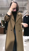 美拉德棕色复古风衣外套女2026春新款 大衣 欧货高级感气质长款