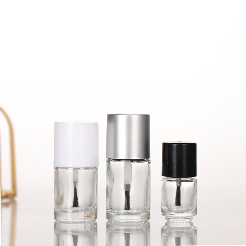 现货可定制5-10ml15ml指甲油玻璃空瓶瓶/美甲指甲油带盖毛刷包邮