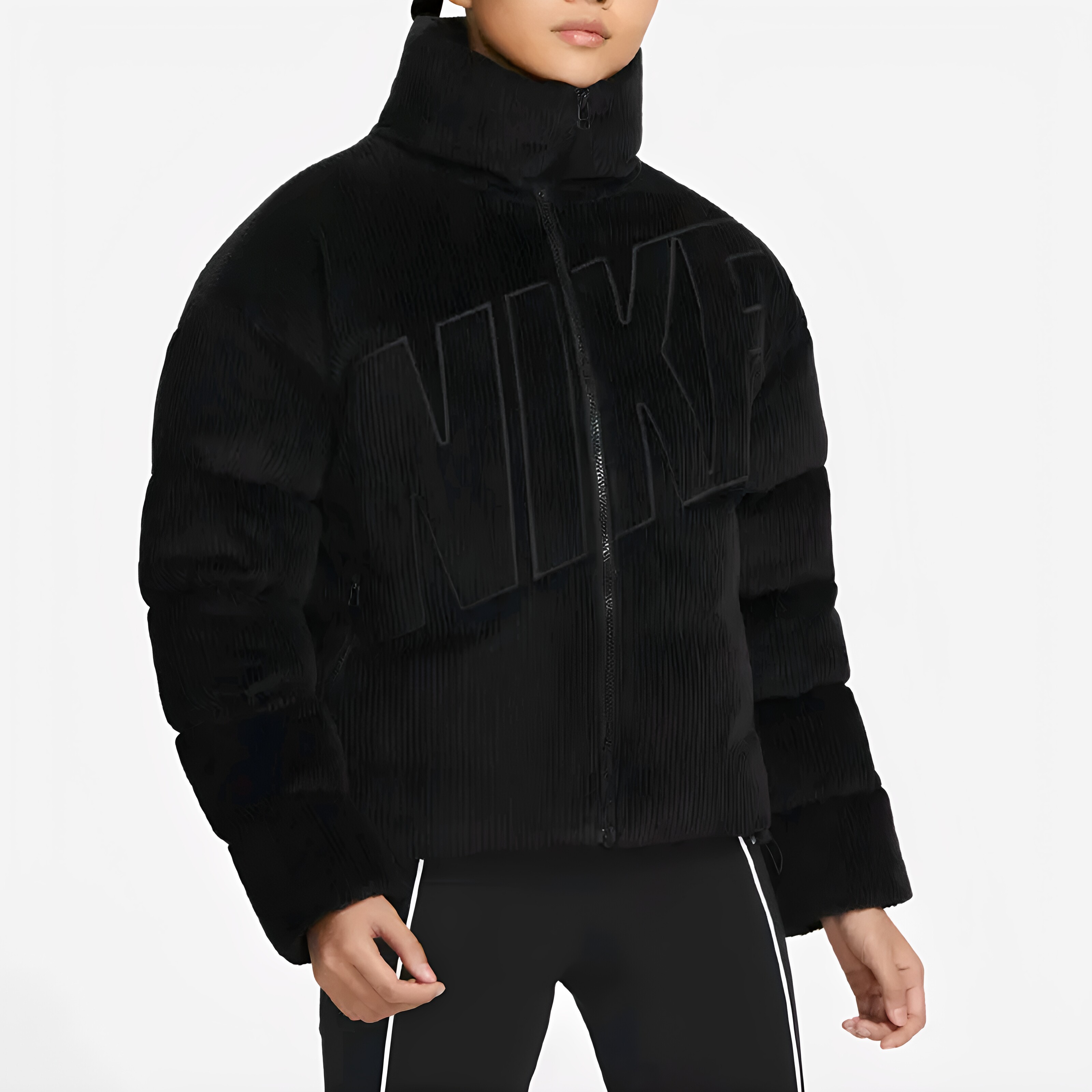 Nike耐克OUTLETS立领丝绒灯芯保暖加厚冬季休闲羽绒服FD8214-010