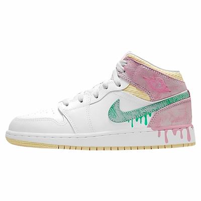 耐克aj1冰淇淋大童GS女中帮板鞋