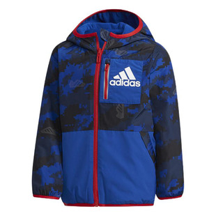 Adidas阿迪达斯儿童通用舒适运动休闲两面穿断码 EH4054 外套夹克