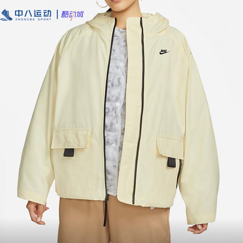 【女款XL码专区】Nike/耐克女子经典大logo透气防风保暖运动棉衣