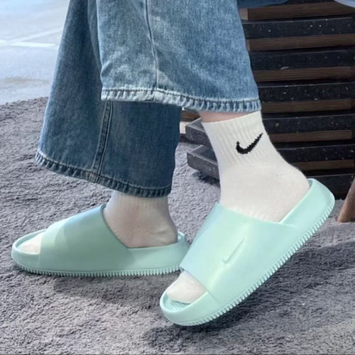 Nike耐克Calm Slide女子防滑耐磨轻便增高一字休闲拖鞋DX4816-300