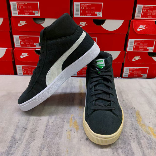 36码Puma彪马Suede Classic男女高帮反毛皮防滑休闲板鞋380205-01