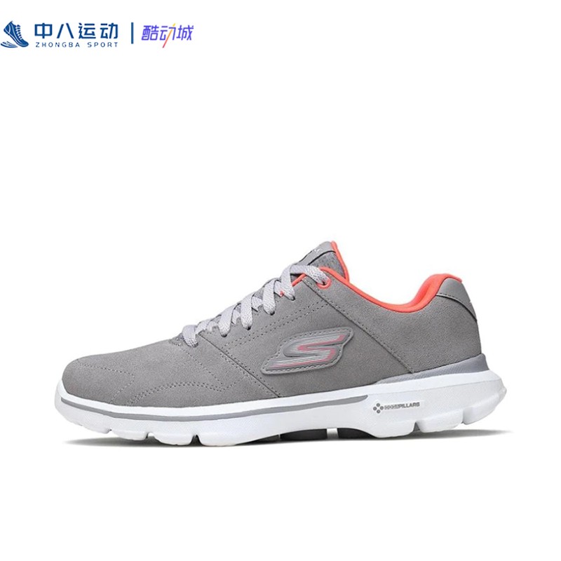 Skechers斯凯奇Walk3女子轻便防滑缓震透气运动休闲鞋14159-LGCL