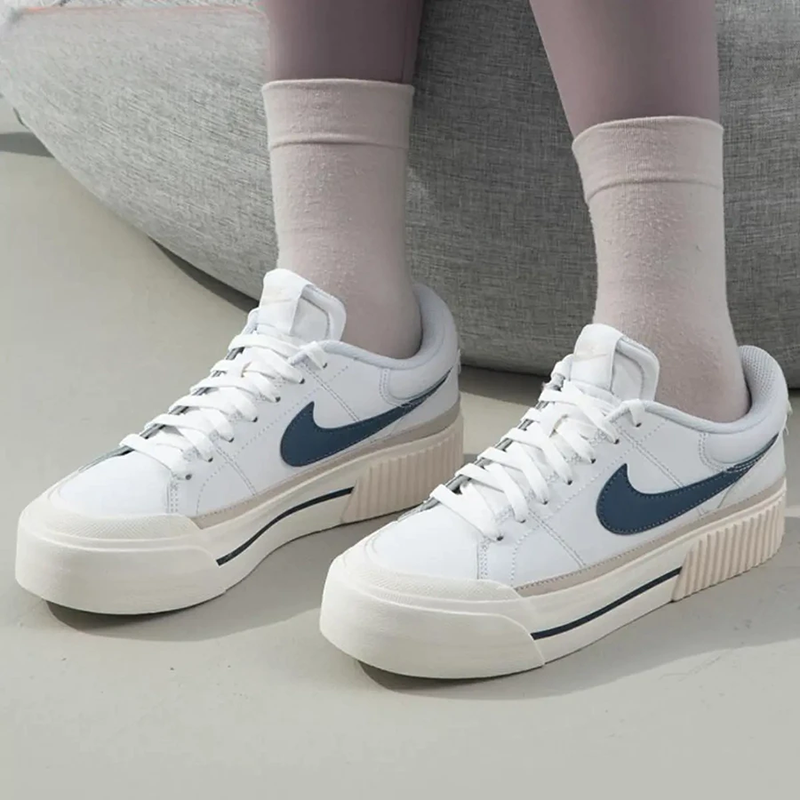 Nike耐克Court Legacy舒适缓震透气增高防滑运动板鞋DM7590-104