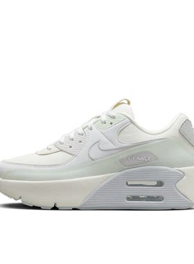 【38码】Nike耐克AirMax90女子低帮气垫增高网布休闲鞋HF0782-102