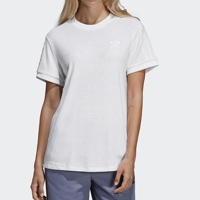 ADIDAS/阿迪达斯女子夏季轻薄舒适运动时尚休闲圆领短袖T恤DU8476