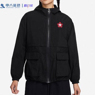 Nike耐克M码女款秋冬百搭叠搭户外运动休闲卫衣外套羽绒服套头衫