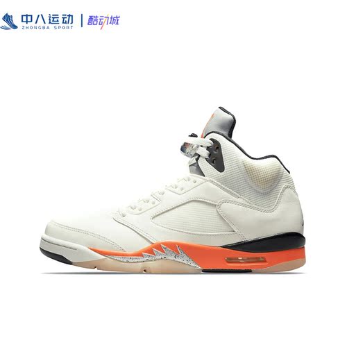 Nike耐克Aj 5男子高帮复古百搭防滑耐磨缓震运动休闲鞋DC1060-100
