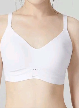 Nike耐克细肩带低强度支撑速干训练透气运动内衣文胸DM0527-100