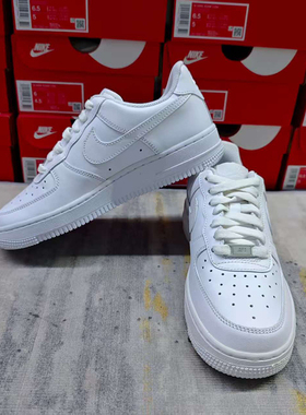 Nike耐克AirForce空军一号实拍轻便百搭耐磨经典款板鞋DD8959-100