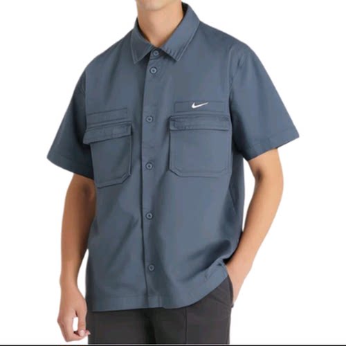 M码Nike耐克正品夏季新款休闲工装翻领休闲POLO衫短袖DX3341-491