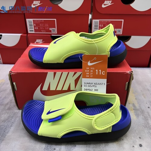 【28码】NIKE耐克清凉透气防滑耐磨舒适魔术贴沙滩凉鞋DB9562-300