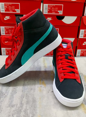 Puma彪马Suede MID实拍男女高帮反毛皮耐磨休闲潮流板鞋380205-10