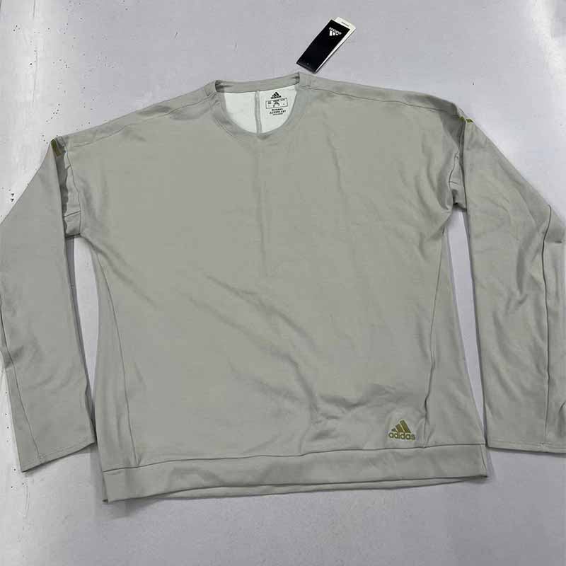 S-XL码Adidas阿迪达斯女子舒适绒面圆领宽松休闲卫衣套头衫FL6020