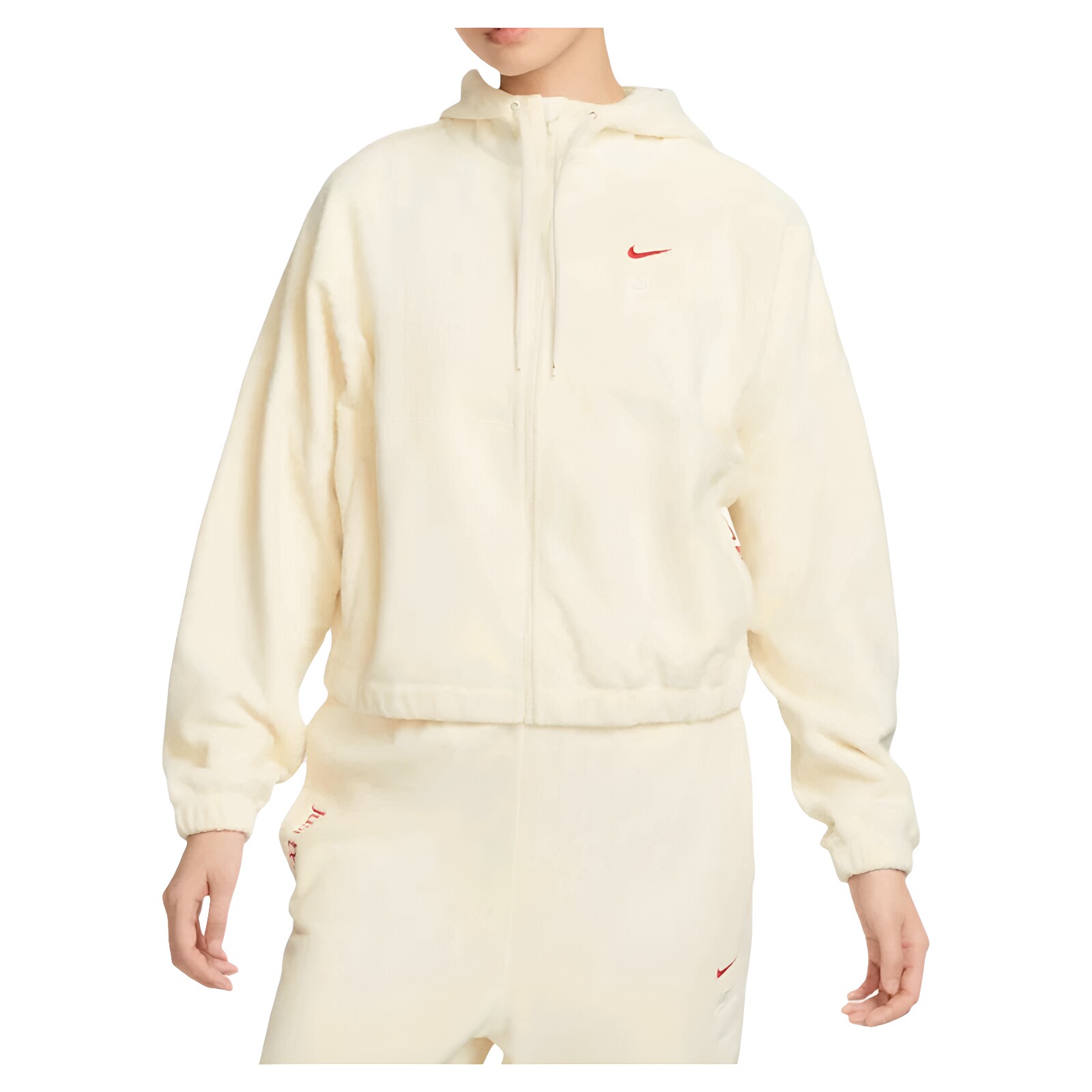 M-XL码Nike耐克龙年限定系列保暖连帽拉链摇粒绒感外套FZ6387-113