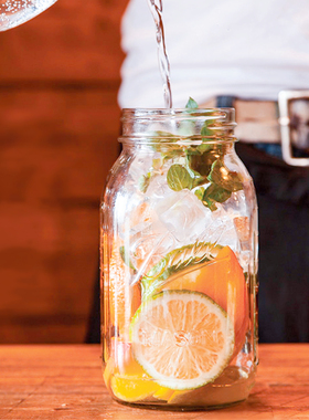 masonjar梅森杯大容量玻璃吸管杯冷萃咖啡杯美式果汁杯奶茶杯子