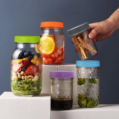 masonjar通用密封盖PP食品级