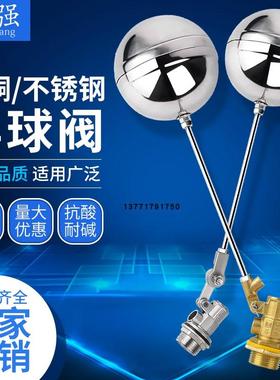 不锈钢浮球阀水箱水塔进水阀浮球开关水位控制阀液位控制器4分6分